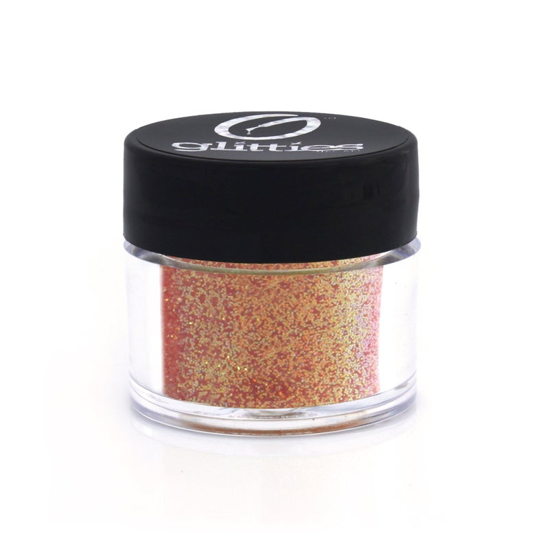 GLITTIES  Hot Lava  Nail Art Iridescent Fine 008 Glitter Powder  for Gel Nail Polish Gel and Acrylic Nail Powder  10 Gram Jar