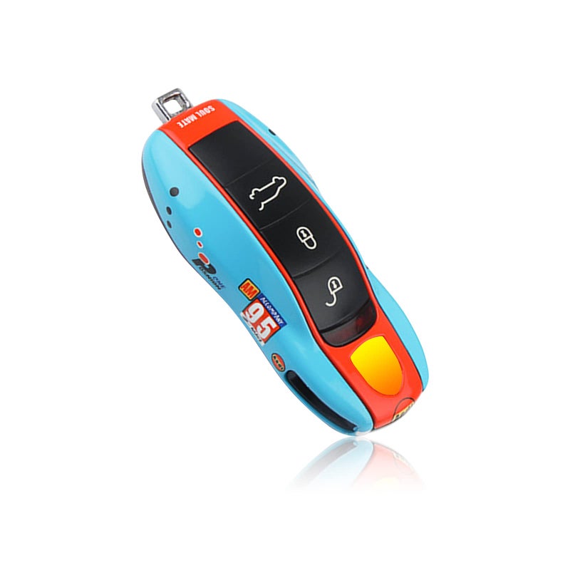 LIMBQS Car Key Protection Keychain Key Cover for Porsche Macan Cayenne Panamera 911 Old Blue
