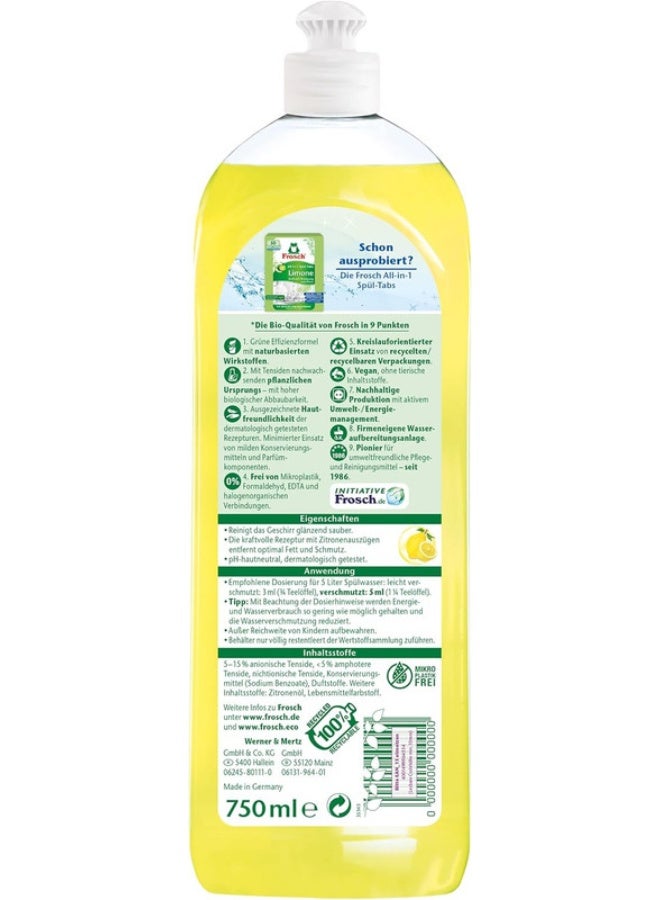 Frosch Dishwashing Liquid, Lemon, 750 Ml - Image 2