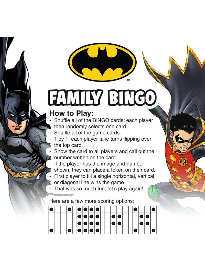 AQUARIUS DC Comics: Batman Family Bingo Game - Fun Family Party Game for Kids, Teens & Adults - Entertaining Game Night Gift - Officially Licensed Merchandise - Image 3