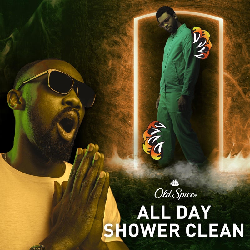 Old Spice Cleansing Body Wash for Men, 3X Defense, 24/7 Shower Fresh with Lasting Scent, 2-in-1 Body & Face Wash, Bearglove with Crisp Orchard Scent, 24 oz (Pack of 4) - Image 5