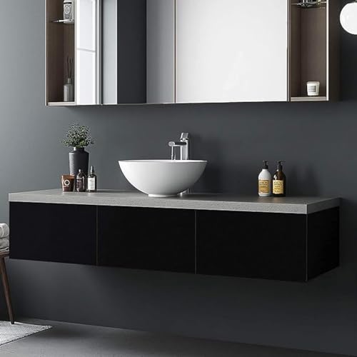 wall love Marble OilProof & Waterproof self-Adhesive Sheet Stickers Big Countertop Cabinet Furniture puja Room Kitchen,Home Sticker Wallpaper 60 x 200cm (Black Pain Wallpaper) - Image 2