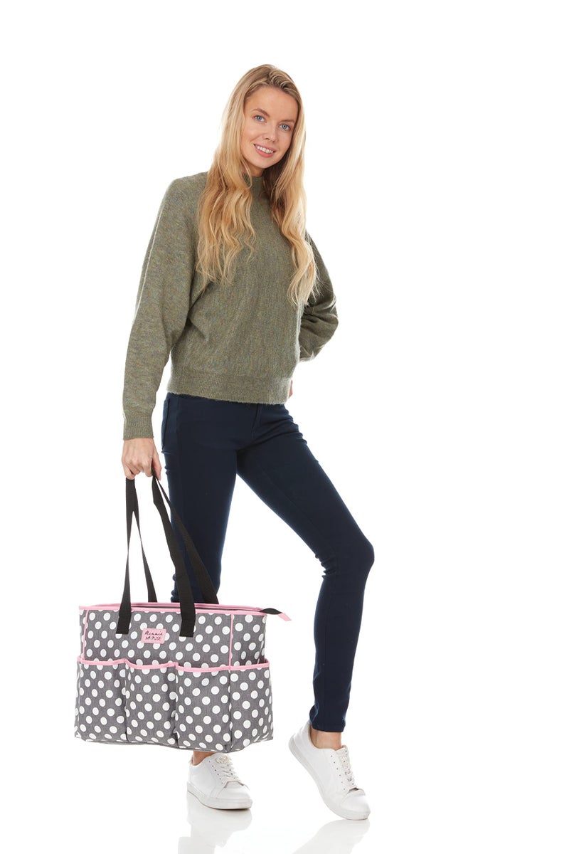 Disney Cudlie Diaper Tote Bag for Moms | Large Spacious Travel Diaper Tote for Baby Boy and Girl | 17-Inches Wide Multi-Functional Baby Bag with Cute Patterns - Image 5