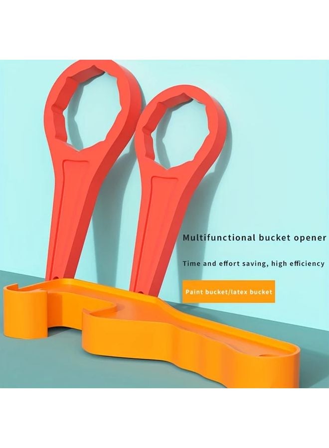Large Round Cover Opener Wrench 5 Pcs Multifunctional Plastic Bucket Tool Mechanical Paint Lid Remover - Image 2