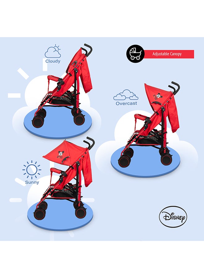 Disney Mickey Mouse Lightweight Adventure Stroller With Storage Cabin - Image 4