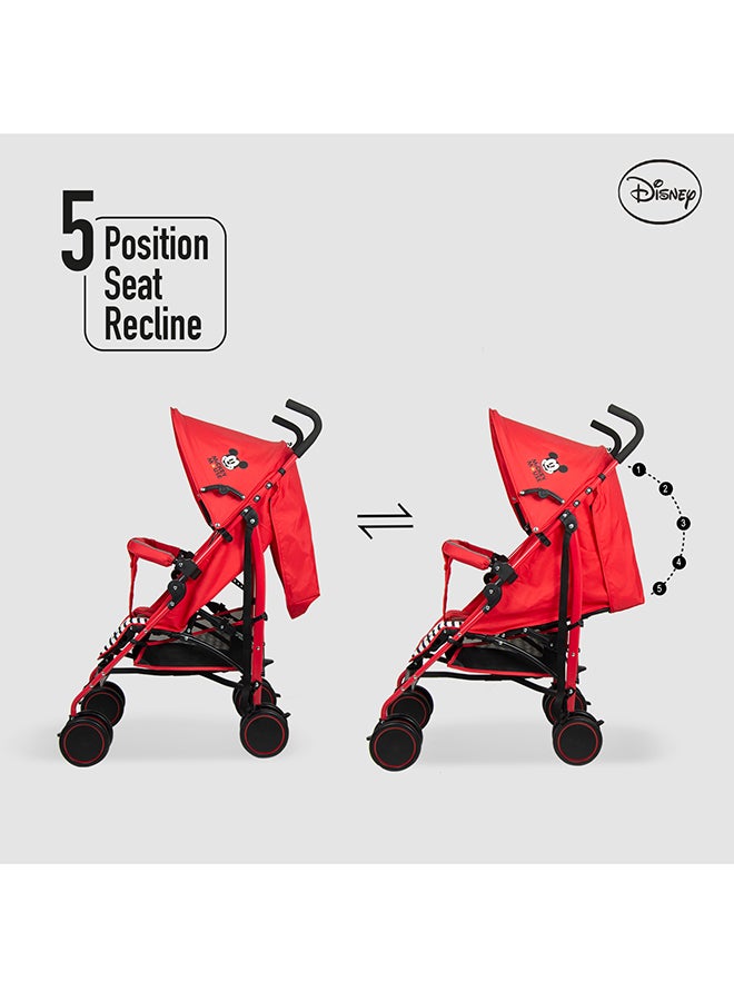Disney Mickey Mouse Lightweight Adventure Stroller With Storage Cabin - Image 5