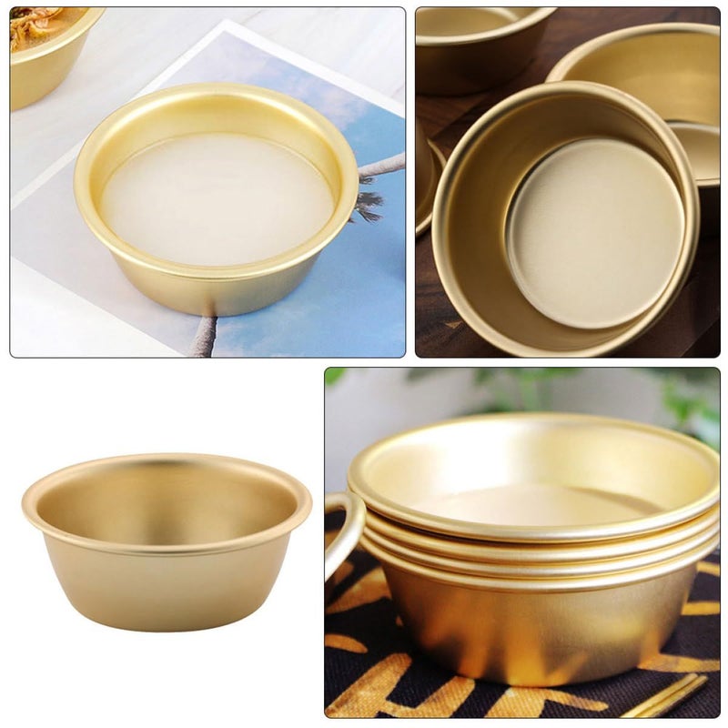 Korean Makgeolli Rice Wine Bowls 2 Pack 12cm Aluminum Multi Function Outdoor Camping - Image 4