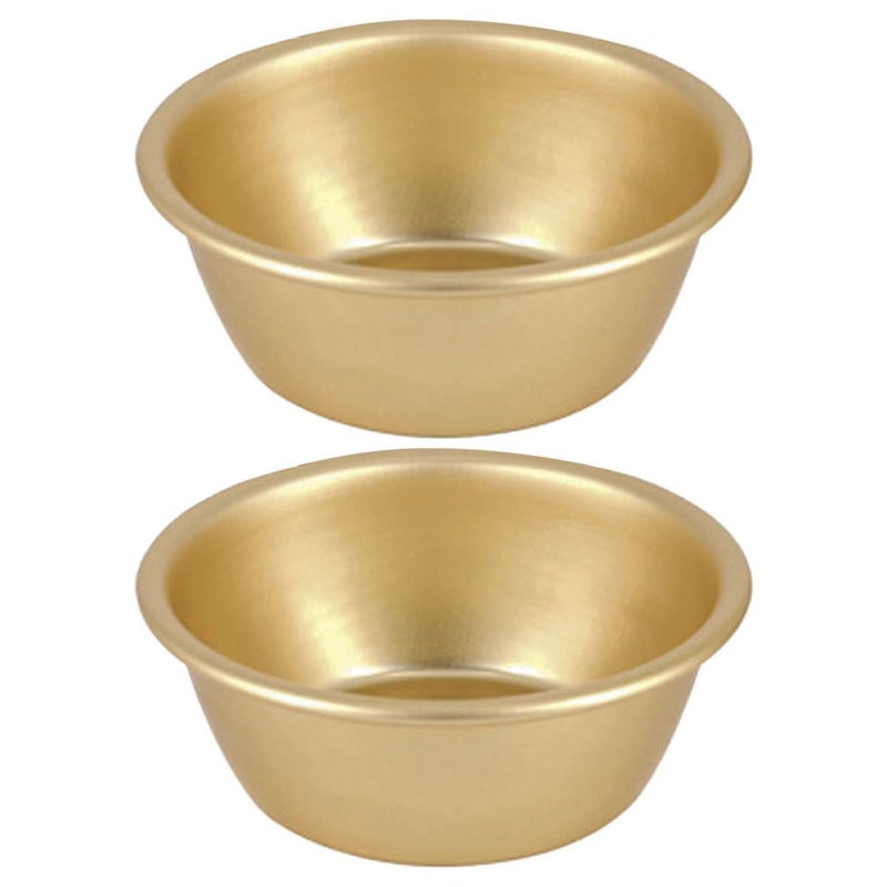 Korean Makgeolli Rice Wine Bowls 2 Pack 12cm Aluminum Multi Function Outdoor Camping - Image 2