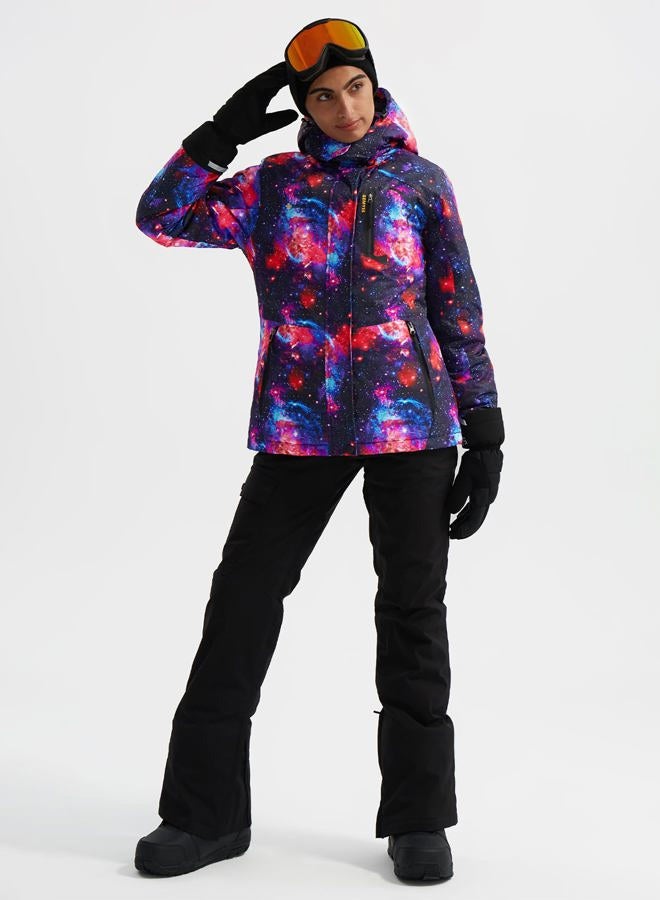 GEMYSE Women's Jacket, Navy Blue Star, S - Image 5