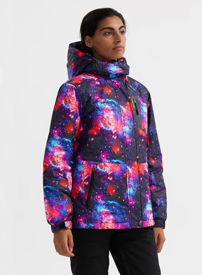 GEMYSE Women's Jacket, Navy Blue Star, S - Image 3