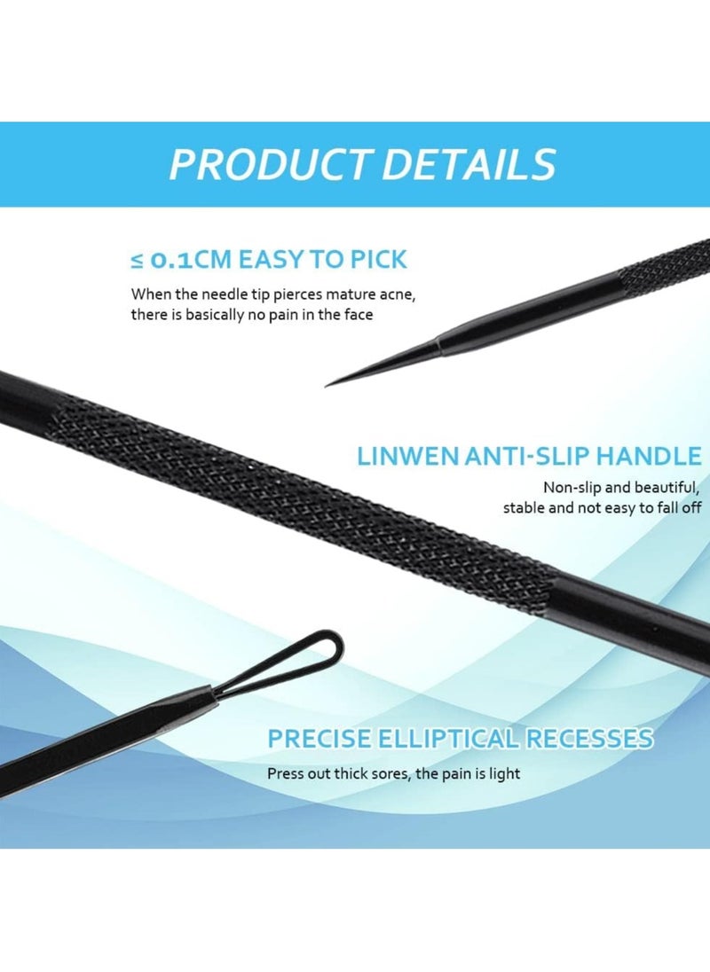 Pimple Popper Tool Kit, 10 Pcs Blackhead Remover Zit Popper for Blemish, Teenitor Blackhead Extractor and Pimple Tool Safe Treatment Zit Popper Acne Kit Black Head Extractions Tool Comedone Extractor