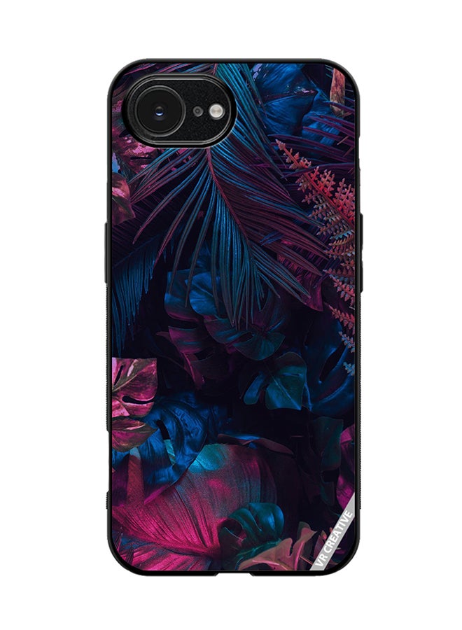 Protective Case Cover For Apple iPhone 16e Leaf Design Multicolour