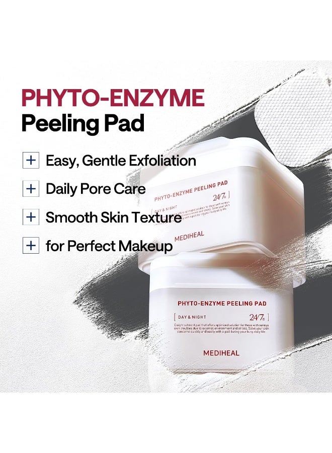 MEDIHEAL Phyto-Enzyme Peeling Toner Pad — Deep Cleansing, Pore Refining & Non-Irritating Exfoliation, 90pcs - Image 2