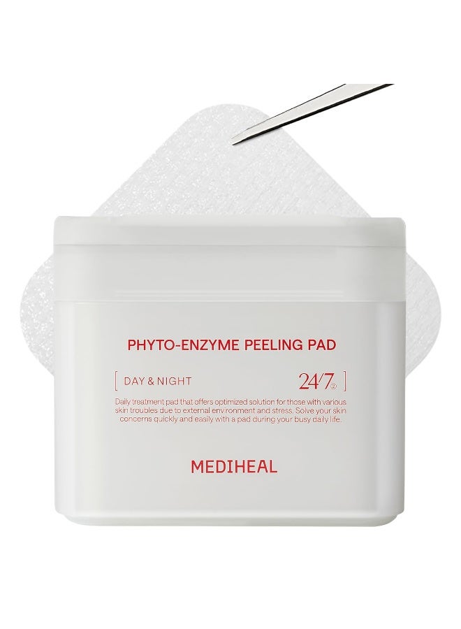 MEDIHEAL Phyto-Enzyme Peeling Toner Pad — Deep Cleansing, Pore Refining & Non-Irritating Exfoliation, 90pcs - Image 1