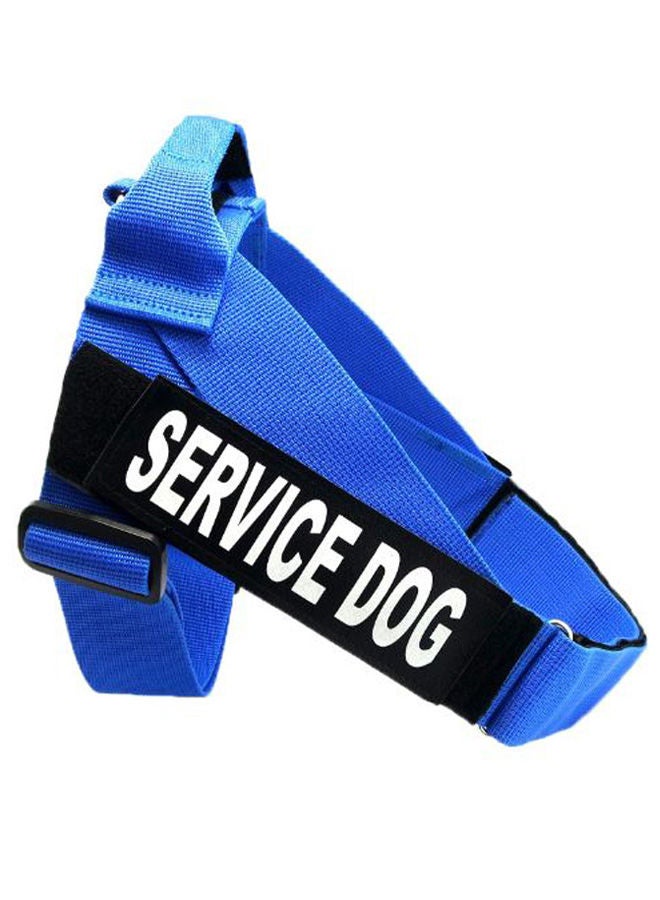 NIBEMINENT Adjustable Service Dog Vest Harness Blue/Black S