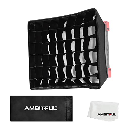 AMBITFUL LED Video Light Diffuser Honeycomb Grid Softbox Panel Light Softbox + Honeycomb Grid for LED Panel Light (35.5X 29.5cm/14''x11.6'') - Image 1