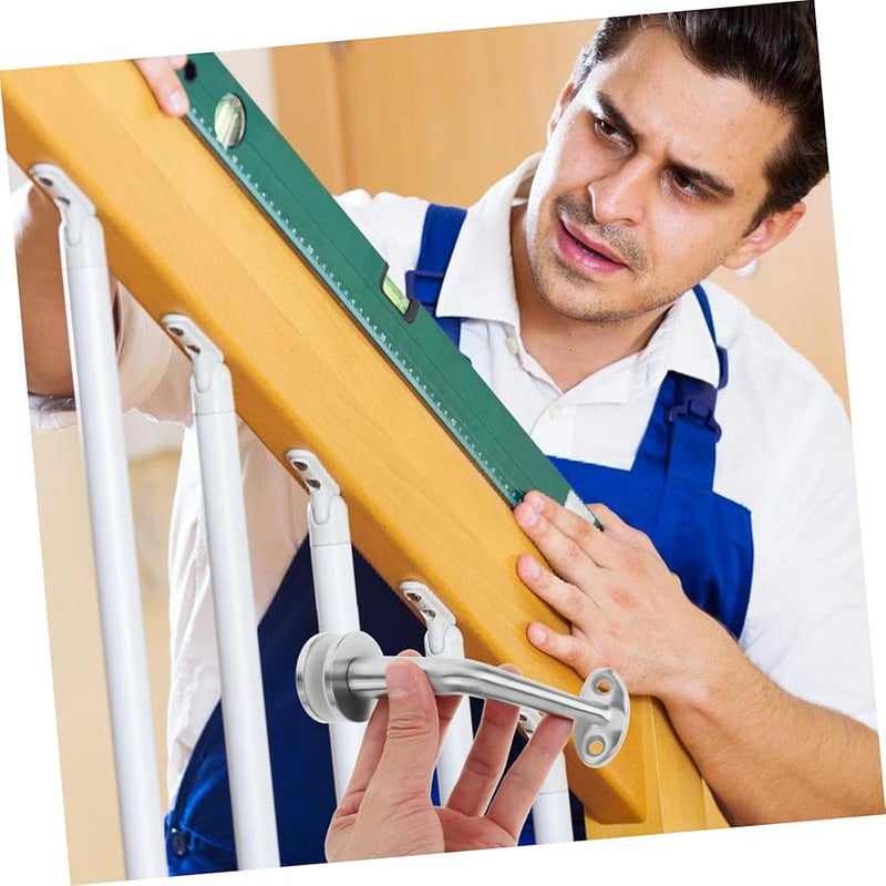 قوس درابزين من الفولاذ المقاوم للصدأ بتصميم أنيق وسهل التركيب للسلالم الداخلية - Image 4