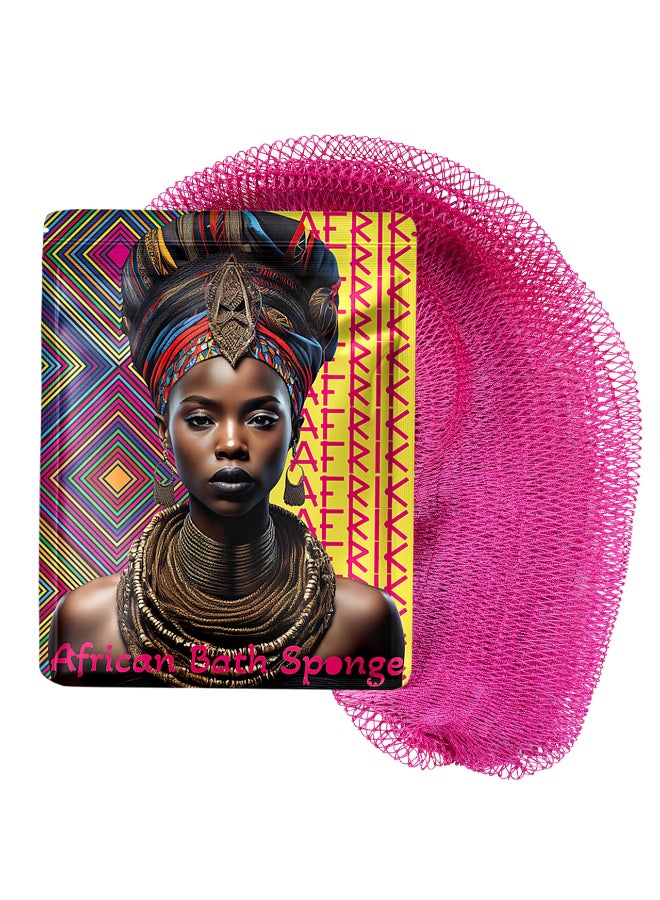 AFRIKI African Net Sponge Exfoliating Body Scrubber Black Owned Rooted in Africa All Skin Types 45 in Long Camelia - Image 2