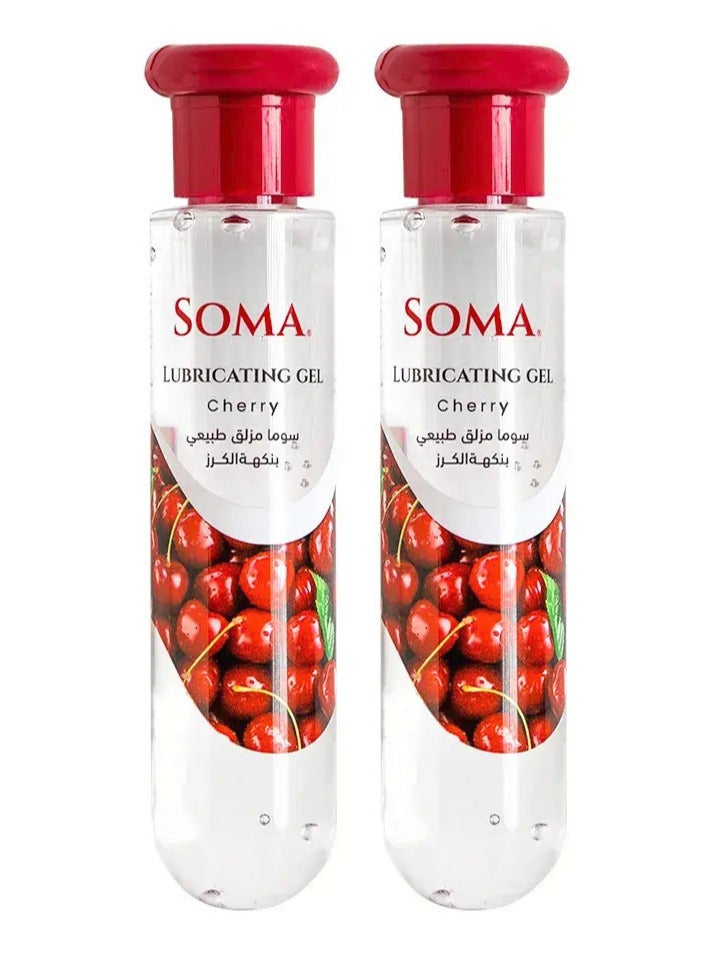 سوما 2 عبوة مُزلق حميمي طبيعي بنكهة الكرز 120 مل - Image 1