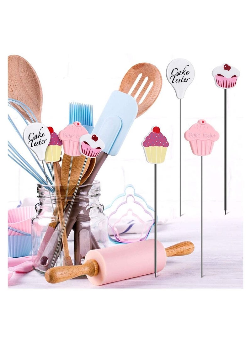 Cake Tester Needles Stainless Steel, Reusable Testing Needles, Practical Tester, Skewer for Kitchen Home Bakery Tools 4 Pcs - Image 4