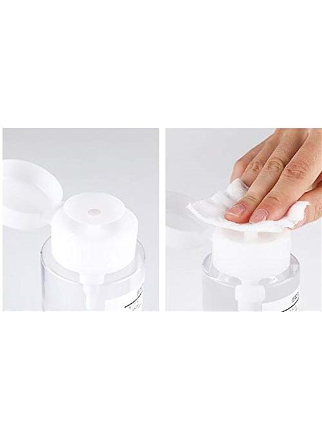 SYBL 2 Pack 150ml/5 oz Empty Clear Push Down Pump Dispenser Bottles with White Flip Cap for Nail Polish Remover Facial Makeup Remover Toner Water Sample Travel Container - Image 2