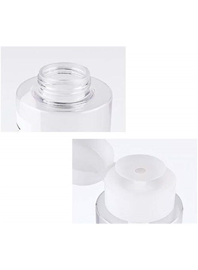 SYBL 2 Pack 150ml/5 oz Empty Clear Push Down Pump Dispenser Bottles with White Flip Cap for Nail Polish Remover Facial Makeup Remover Toner Water Sample Travel Container - Image 4