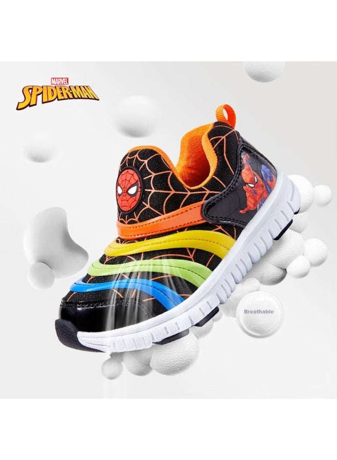 Disney Disney Boys' Spring And Autumn Caterpillar Shoes Marvel Spider-man Slip-on Sneakers Dm1052s Black Orange Size 30  - Image 5