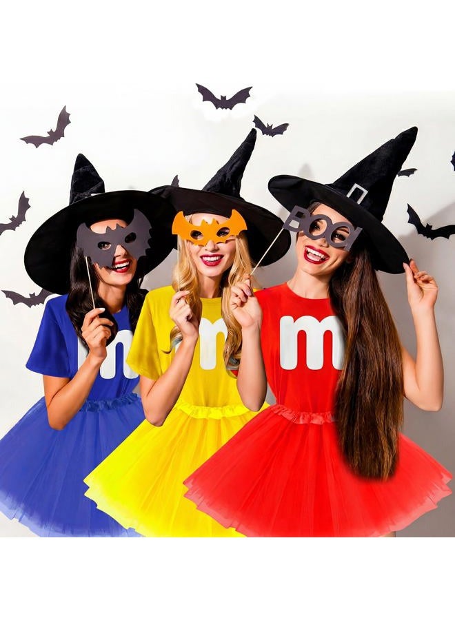 FONYFA Letter M Halloween Costume T-Shirt Tutu Skirts T Shirt Team Group Costume Funny for Halloween Christmas Party Costume, Red, Small - Image 4