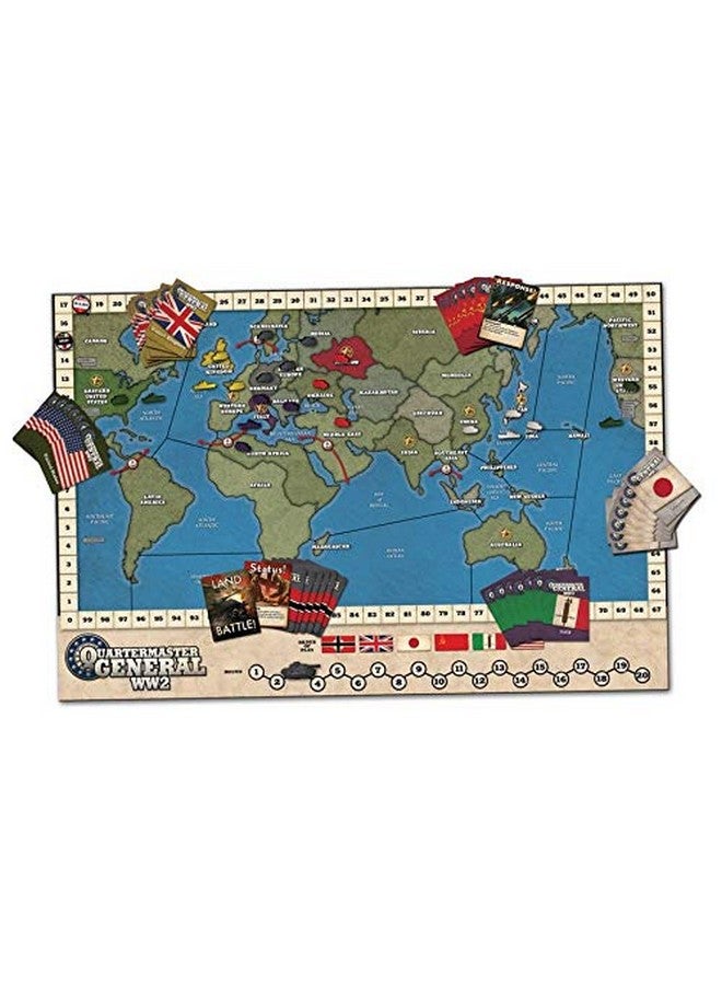 Ares Games - WW2 Quartermaster General - Strategy Board Game - English Version (Single Piece, Multi-Colour) - Image 2