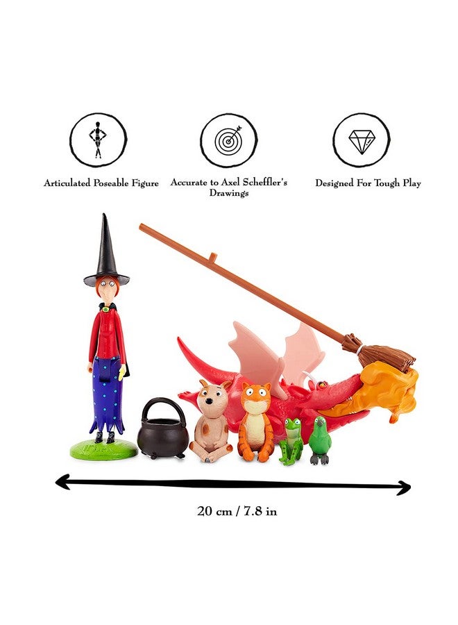 WOW! STUFF جوليا دونالدسون مجموعة قصة الغرفة على المكنسة | شخصيات عمل قابلة للتحريك قابلة للجمع | ألعاب وهدايا رسمية من الكتب، التلفزيون وسلسلة أفلام الرسوم المتحركة - Image 3