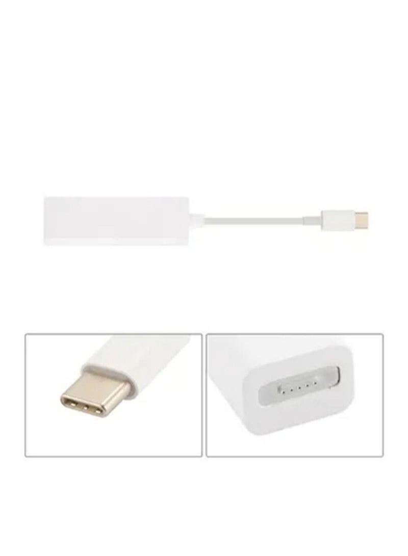 Captaintech Adaptador de carga USB C compatible con cargador magnético MacBook, convertidor USB C a magnético 1 y 2 para MacBook Pro Air, laptop, tableta, teléfonos y más dispositivos tipo C - Image 2