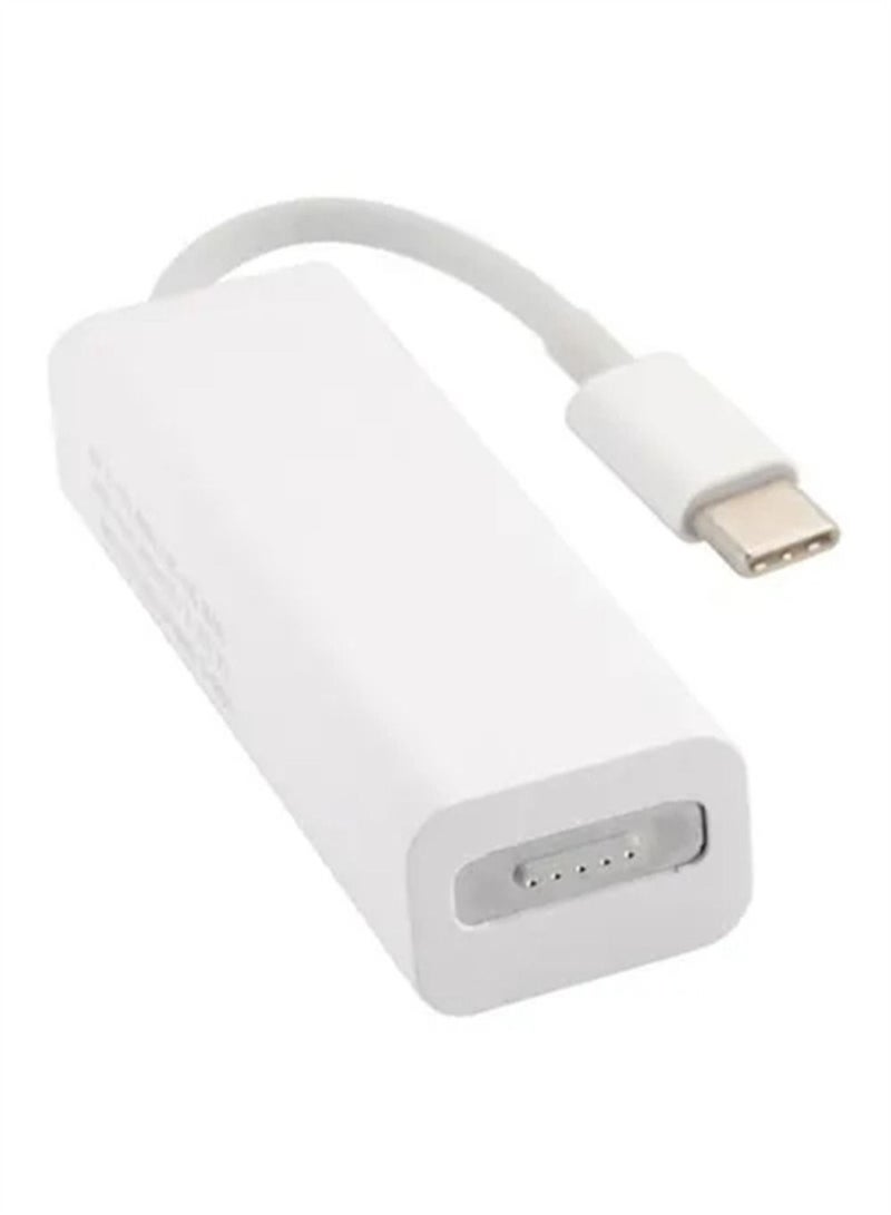Captaintech Adaptador de carga USB C compatible con cargador magnético MacBook, convertidor USB C a magnético 1 y 2 para MacBook Pro Air, laptop, tableta, teléfonos y más dispositivos tipo C - Image 4