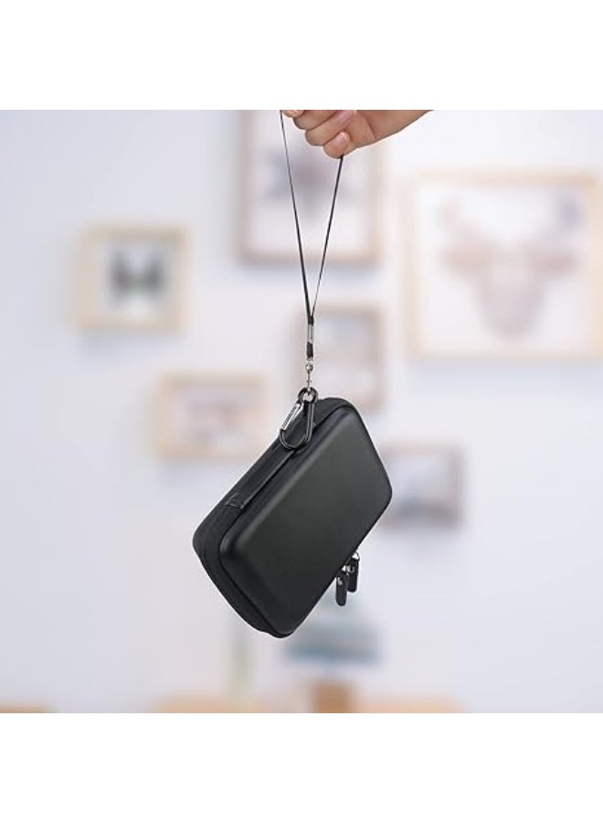 شنطة حمل للقرص الصلب لاسي المتين/ الصغير بمفنذ ثاندر بولت وUSB نوع C وهارد HDD المحمول الخارجي LAC9000298 بسعة 1 و2 و4 و5 تيرابايت ، شنطة تخزين واقية مضادة للصدمات من مادة ايفا للسفر، أسود - Image 2