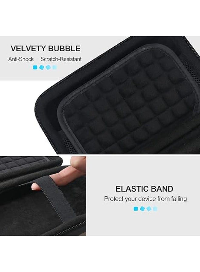 شنطة حمل للقرص الصلب لاسي المتين/ الصغير بمفنذ ثاندر بولت وUSB نوع C وهارد HDD المحمول الخارجي LAC9000298 بسعة 1 و2 و4 و5 تيرابايت ، شنطة تخزين واقية مضادة للصدمات من مادة ايفا للسفر، أسود - Image 5