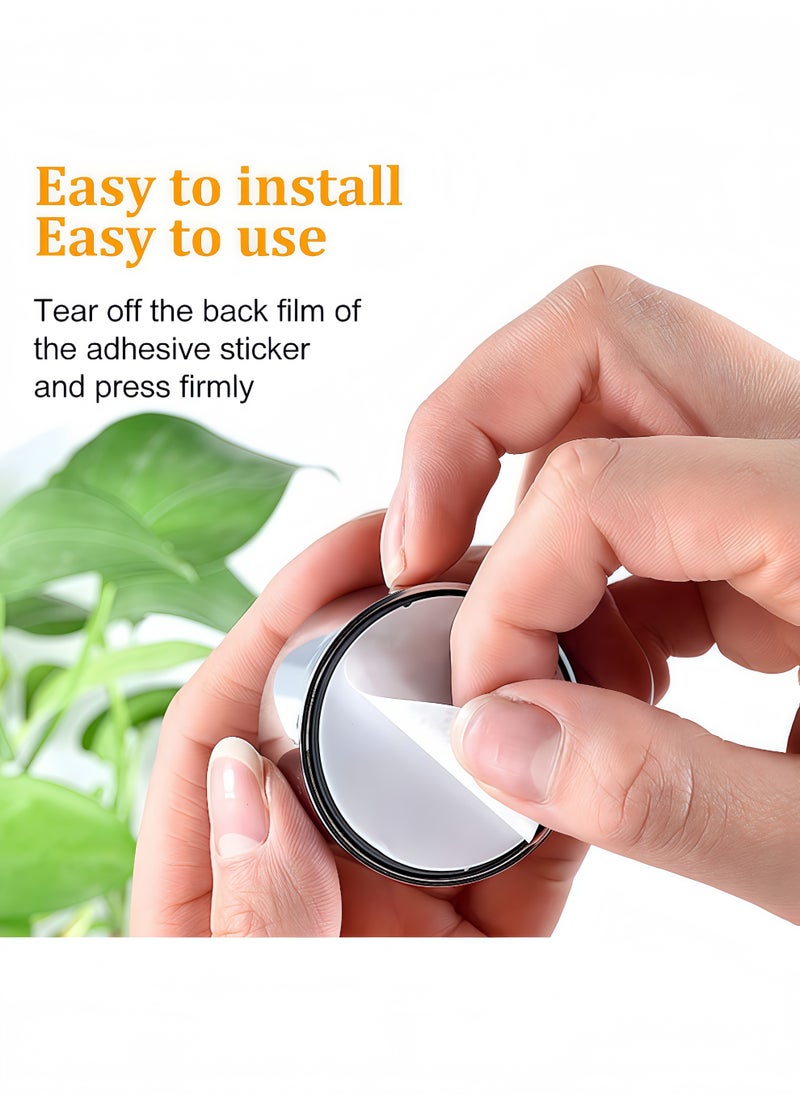 Peachjoy Self-Adhesive Kitchen Towel Holder Kitchen Hooks Round Wall Mount Hook Hand Towel Holder for Bathroom, Kitchen and Home, No Drilling 3 Pieces  - Image 4