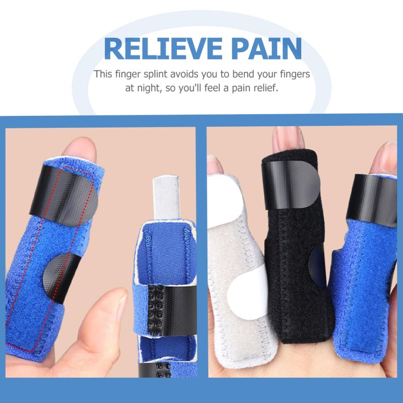 6pcs Breathable Finger Splint Brace Support Wrap Set, Adjustable Finger Protection Sleeve for Sprains and Rehabilitation, Outdoor Hand Joint Stabilizer for Injury - Image 4