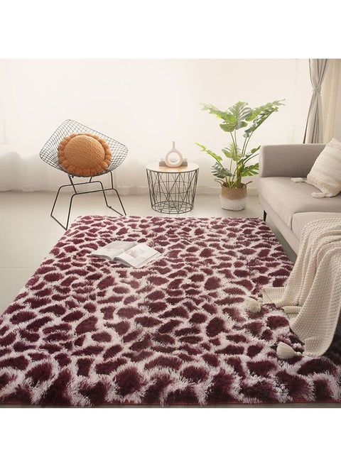 Modern Wool Fluffy Floor Mat Carpet with Anti slip High Pile Bottom with Upgraded Foam (Size 120×160CM), Rectangle