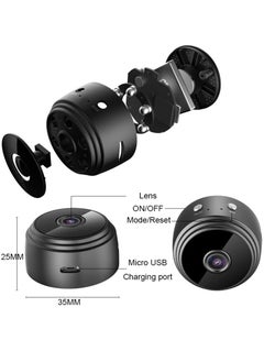 A9 Mini WiFi Camera with HD 1080P Resolution, 2.4G Wireless Connectivity, Voice Recording Capability, Night Vision, and Home Security Surveillance Functionality