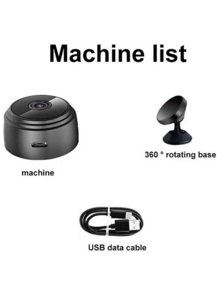 Generic - A9 Mini WiFi Camera with HD 1080P Resolution, 2.4G Wireless Connectivity, Voice Recording Capability, Night Vision, and Home Security Surveillance Functionality - Image 1