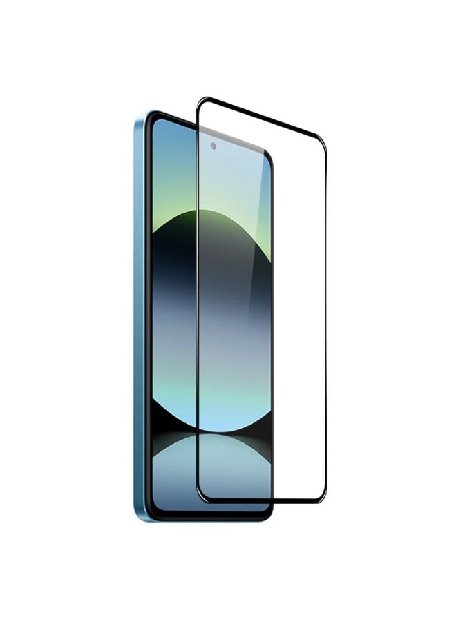 ماركة غير محددة - واقي شاشة زجاجي مقوى لهاتف Xiaomi redmi Note 14 (4G) بجودة عالية الوضوح، زجاج مقوى مضاد للخدش من الحافة إلى الحافة مع مجموعة تركيب سهلة (أسود) - Image 1