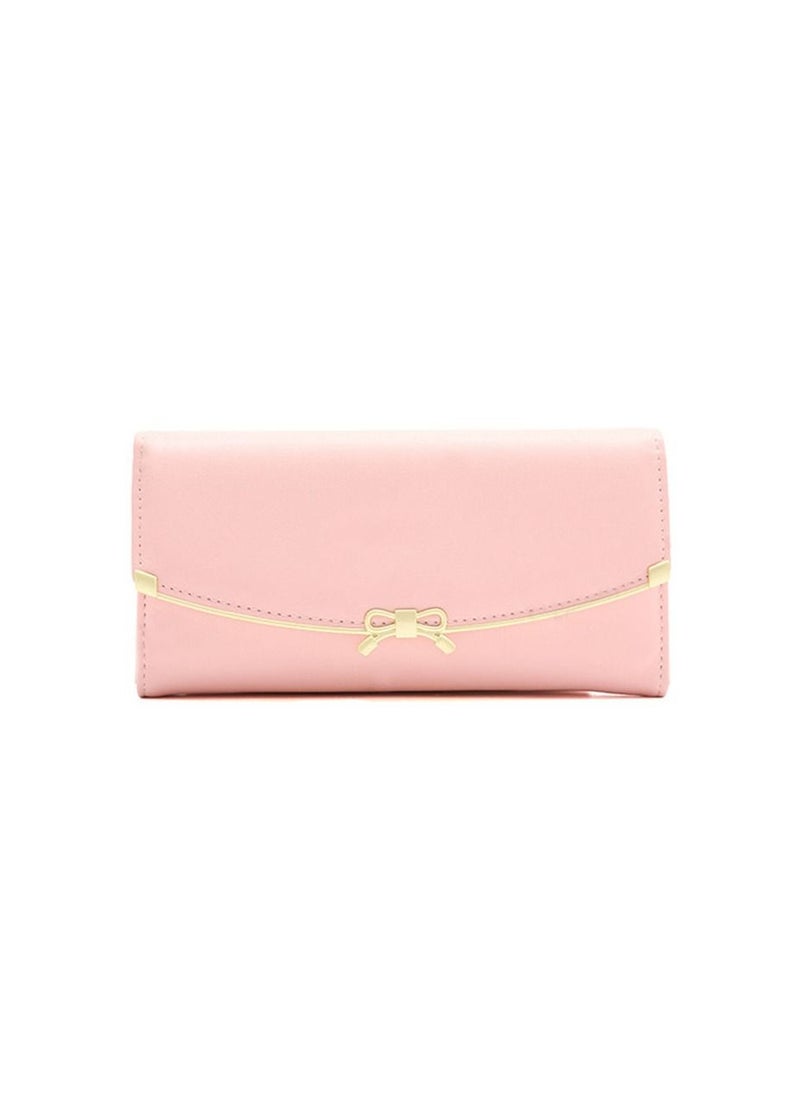 PIERRE LOUES - Checkbook Wallets For Women，Checkbooks Holder，Long Wallet Women's Clutch，PU Leather Zipper，Large Capacity Slim Clutch，Multiple Card Holder Organizer，Coin Purse - Image 1