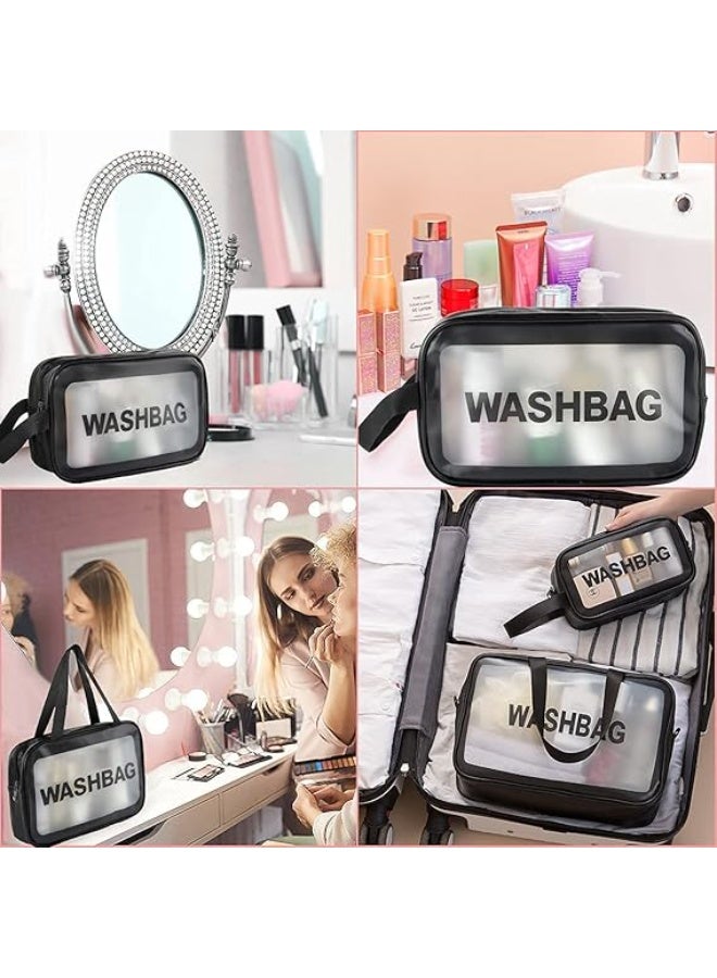 3pcs Clear Cosmetic Bag – Travel Makeup Bag Set for Women, Waterproof - Image 4