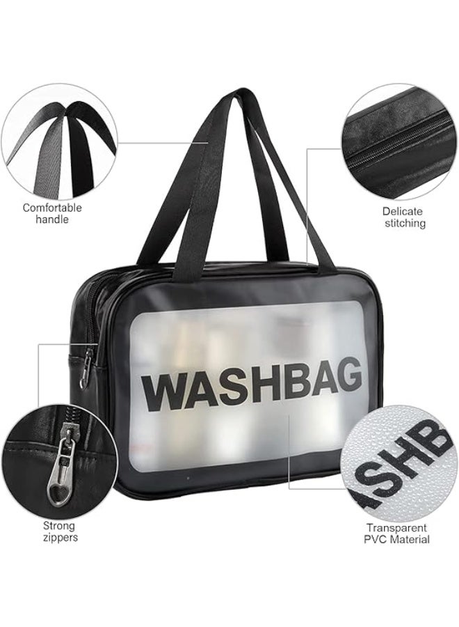 3pcs Clear Cosmetic Bag – Travel Makeup Bag Set for Women, Waterproof - Image 2