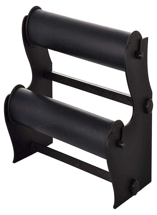 Arah Plastic 2 Roll Bangle Display Stand, Black - Image 1