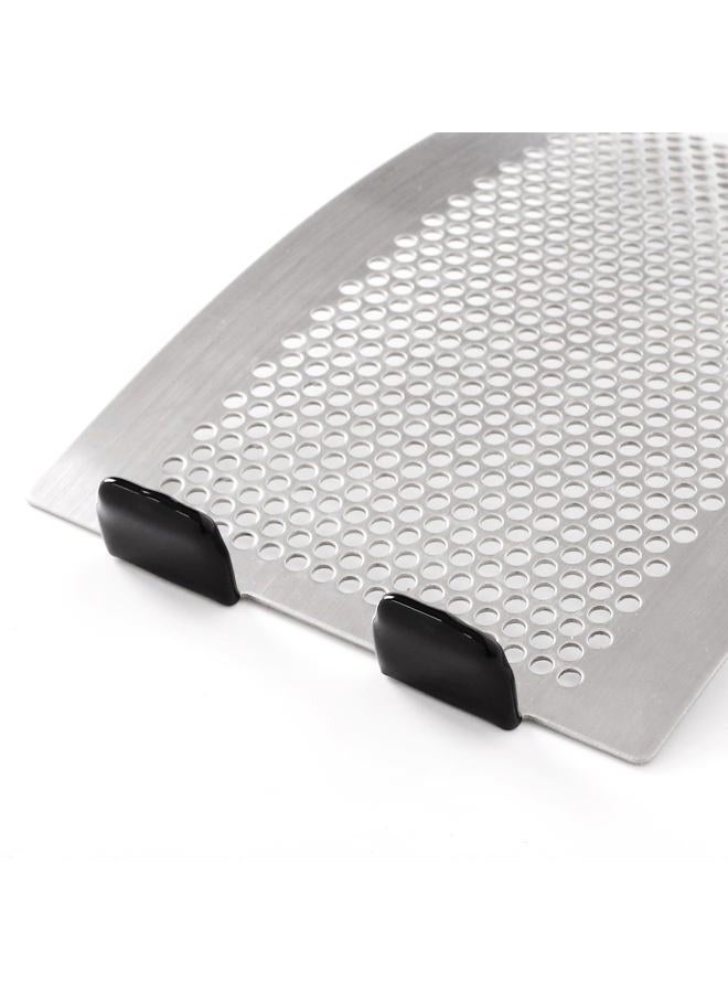 Dracarys BBQ Metal Punched BGE Mesh Screen Panel, Big Green Egg Parts Stainless Steel Draft Door Screen Vent Screen BGE Grill Replacement Big Green Egg Accessories Fits Medium and Large Big Green Egg - Image 3