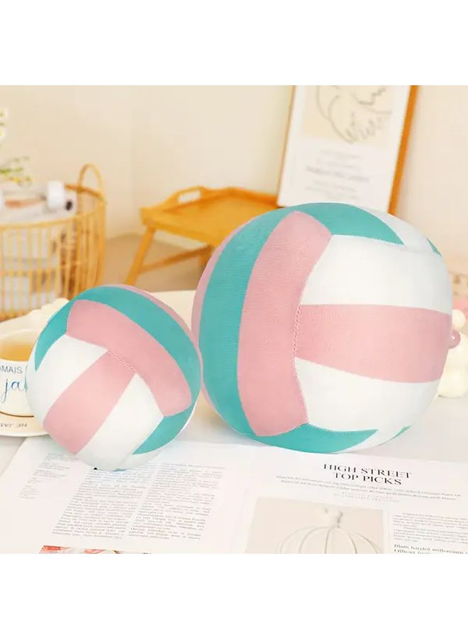Blue White Volleyball Plush Toy 23cm Soft Cuddly Stuffed Ball Gift for Sports Fans - Image 5