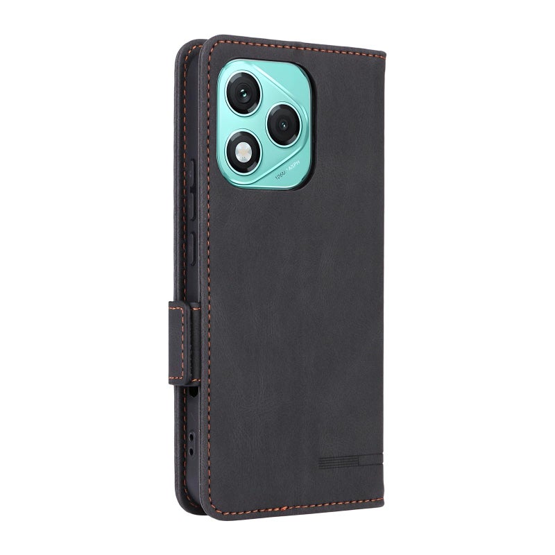 HuHa Case Cover For Honor 400 Lite Global Magnetic Clasp Flip Leather Phone Case(Black) - Image 3