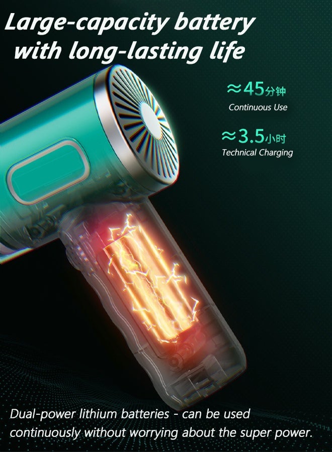Generic Handheld Cordless Car Vacuum Cleaner, 120W Double Suction Power, Powerful Dual Filter, Deep Vacuuming, For Car, Home, Office, Kitchen, PS4pcs Laptop, Mini Rechargeable Vacuum Cleaner  - Image 5
