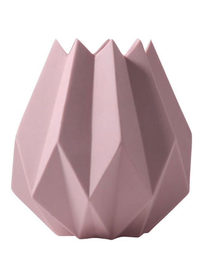 NIBEMINENT Decorative Flower Vase Cherry Pink 14x13cm - Image 1