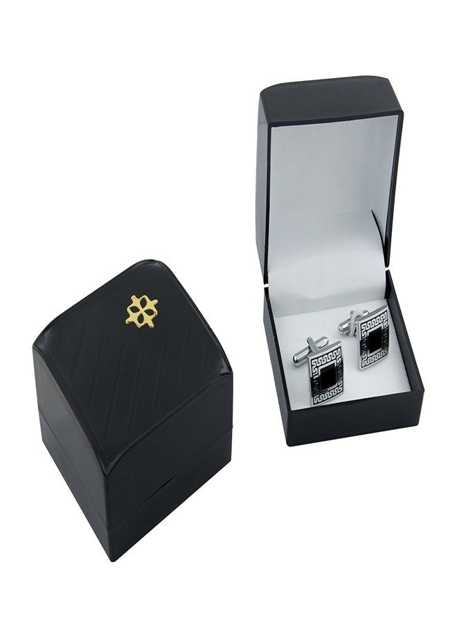 Zivom® Glossy Black Cufflink For Men - Image 3